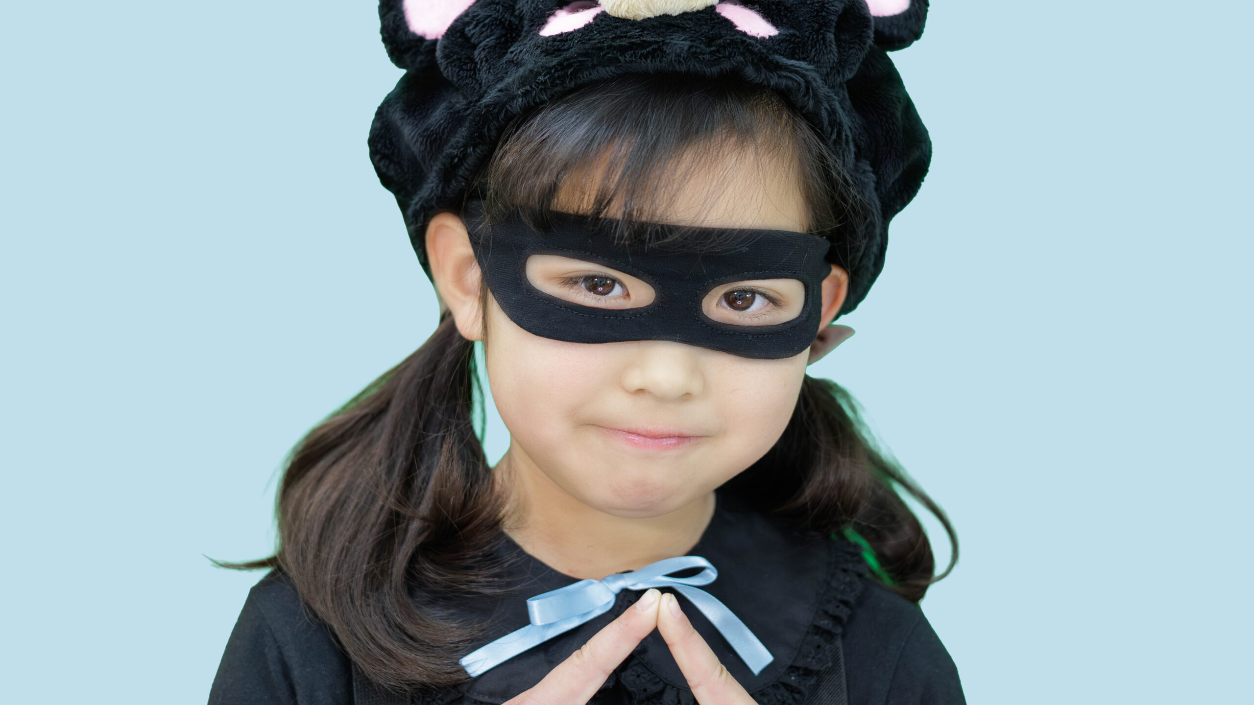 ゆずちの写真（くま帽子・マスク）